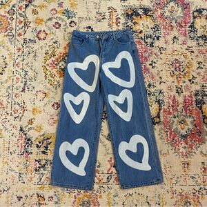 SHEIN Denim with White Accents